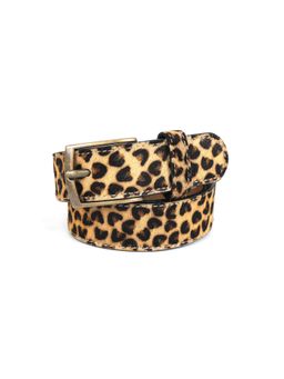 Celtic - Unisex Leopard Print Leather Belt