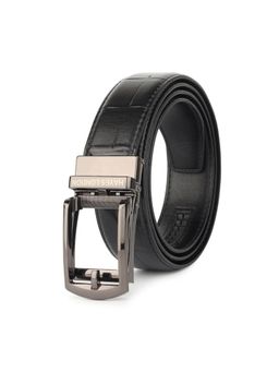 HAYES LONDON - Men Leather Buckle Ratchet Belt