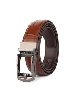 HAYES LONDON - Men Genuine Leather Buckle Ratchet Belt