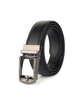 HAYES LONDON - Men Leather Buckle Ratchet Formal Belt
