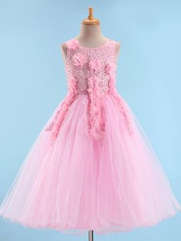 Mark & Mia - Sleeveless Party Pearl Embellished Dress - Pink