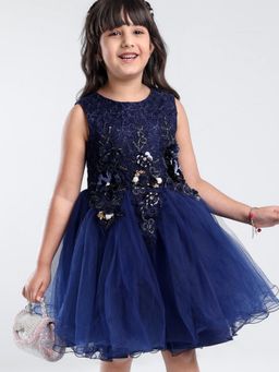 Mark & Mia - Sleeveless Party Dress - Navy Blue