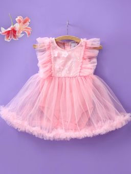 Mark & Mia - Ruffled Sleeves Party Dress