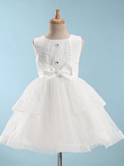 Mark & Mia - Sleeveless Beads and Floral Embroidery Party Dress