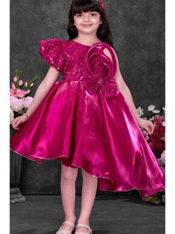 Lagorii - Rani Pink Sequin Party Wear Dress