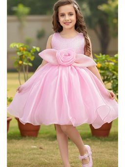 Lagorii - Pink Shimmer Party Wear Dress