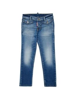 Dsquared2 - Girls Denim Shaded Blue Slim Jeans