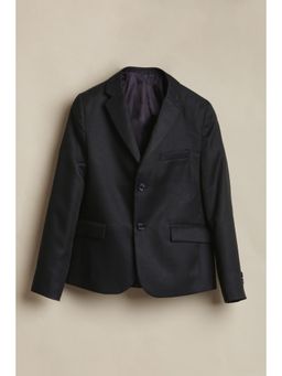 Allen Solly - Boys Black Textured Blazer
