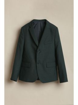 Allen Solly - Boys Green Textured Blazer