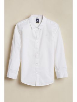 Allen Solly - Boys White Solid Casual Shirt