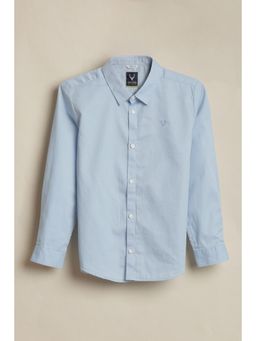 Allen Solly - Boys Light Blue Solid Casual Shirt