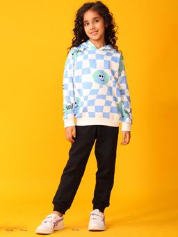 ANTHRILO - Globe Check Girls Fleece Hoodie With Joggers