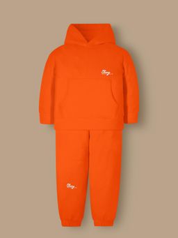 CHERRY CRUMBLE BY NITT HYMAN - Orange Unisex Winter Hooded With Joggers