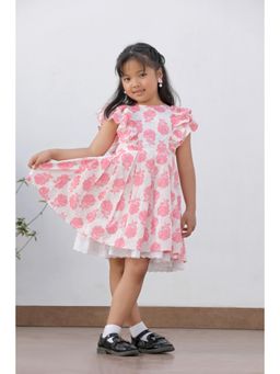 Luxe & Hardy - Elsa Pleated Ruffle Dress - Elegant Cotton Princess Dress