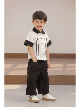 Luxe & Hardy - Brown Cotton Solid Pant
