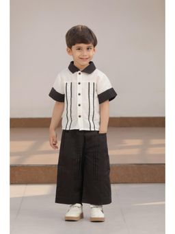 Luxe & Hardy - Off White Linen Stripes Shirt