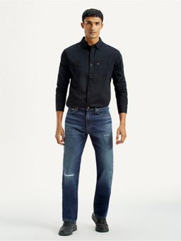 Levi's - Men'S 555 Dark Indigo Regular Fit Mid Rise Jeans