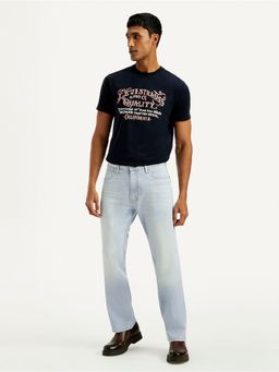 Levi's - Men'S 555 Light Blue Regular Fit Mid Rise Jeans