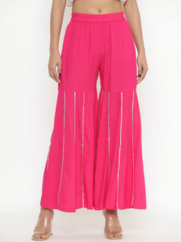 PINKVILLE JAIPUR - Pink Gota Lines Shrarara