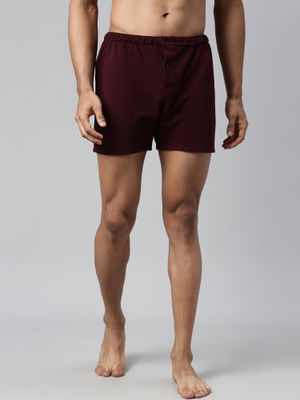 RARE RABBIT Shorts : Buy RARE RABBIT Maroon Solid Shorts Online | Nykaa ...