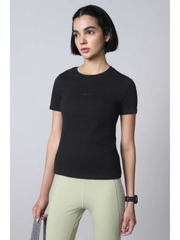 Reebok - Women Black Solid T-shirt