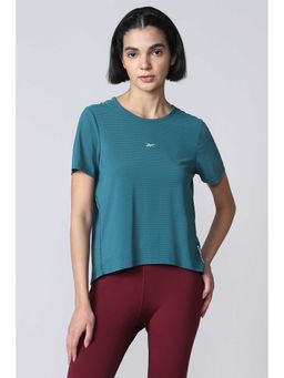 Reebok - Women Teal Stripes T-shirt