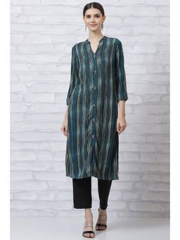 Rangriti - Blue Printed Kurta
