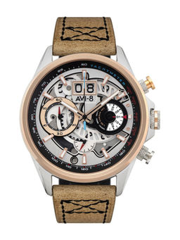 AVI-8 - Hawker Harrier Chronograph Date Quartz Dial Color White Men Wtach - AV-4065-02