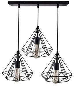 Homesake - Linear Cluster Black Diamond Hanging Light