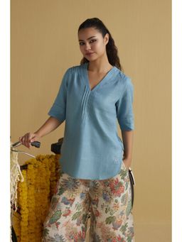 YELL - The Naysa Top-Blue