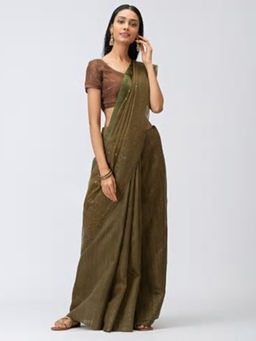 Fabindia - Silk Woven Jamdani Sequin Sari