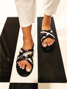 Postcard - Emma Slip On Black Flats