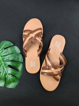 Postcard - Emma Slip On Tan Flats