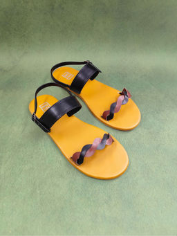 Postcard - Sofia Slip On Black Flats