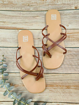 Postcard - Zia Slip On Brown Flats