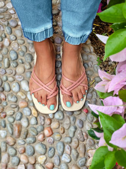 Postcard - Zia Slip On Pink Flats