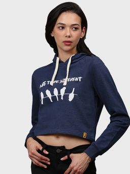 PINACOLADA - Blue Printed Sweatshirt