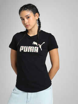 Puma - GRAPHIC No. 1 Logo Women Black T-shirt