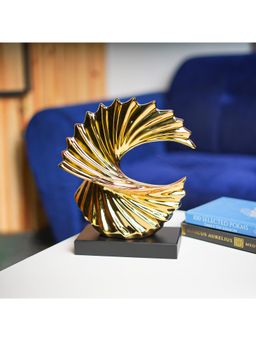 Voncasa - Black and Gold Ceramic Decorative Object