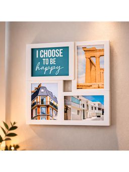 Voncasa - White Matte Plastic Collage Photo Frame