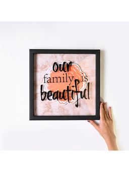 Voncasa - Matte Black Typography Quote Wall Plaque