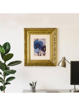 Voncasa - Matte Gold Baroque Leaf Wall Plaque