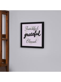 Voncasa - Matte Black Typography Quote Wall Plaque