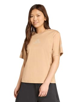 adidas - Women Brown Solid Sports T-Shirt