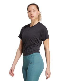 adidas - Women Black Solid Sports T-Shirt