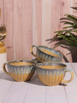 VarEesha - Mustard Studio Pottery Line Ceramic Soup Bowl with Handle