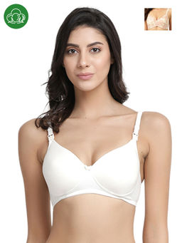Inner Sense - Organic Antimicrobial Padded NonWired Feeding Bra Multi-Color (Pack of 2)