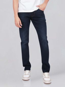 Wrangler - Men Blue Skanders Slim Fit Low Rise Light Fade Jeans