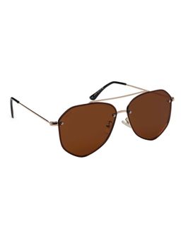 MacV - Unisex Polarised & UV Protected Brown Lens Aviator Sunglasses (63)