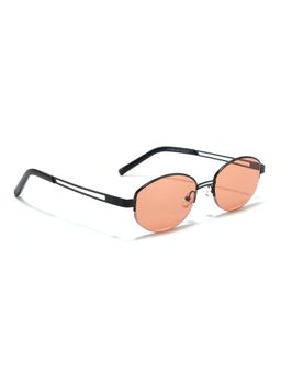 MacV - Unisex Polarised & UV Protected Orange Lens Oval Sunglasses (55)